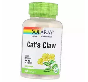 Кошачий Коготь, Cat's Claw 500, Solaray  100вегкапс (71411021)