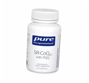 SR-Коэнзим Q10 c Пирролохинолинхиноном, SR-CoQ10 with PQQ, Pure Encapsulations  60вегкапс (70361012)