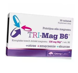 Магний Витамин В6, Tri-Mag B6, Olimp Nutrition  30таб (36283045)