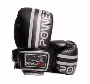 Боксерские перчатки 3010 Power Play  12oz Черно-серый (37228043)