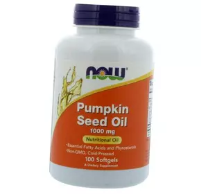 Масло тыквенного семени, Pumpkin Seed Oil 1000, Now Foods  200гелкапс (71128007)