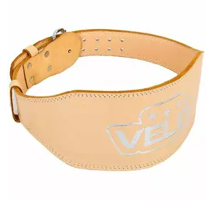 Пояс атлетический кожаный VL-6624  Velo  L Бежевый (34241011)