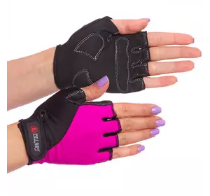 Перчатки для фитнеса BC-3787 Zelart  M Черно-розовый (07363004)