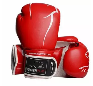 Боксерские перчатки 3018 Power Play  14oz Красно-белый (37228047)