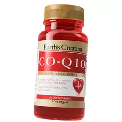 Коензим Q10 для сердца, Co-Q10 100, Earth's Creation  30гелкапс (70604002)