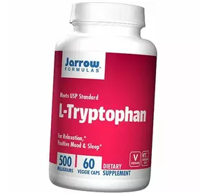 Триптофан, L-Tryptophan 500, Jarrow Formulas  60вегкапс (27345004)