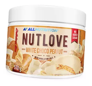 Крем для десертов, Nutlove White Choco Peanut, All Nutrition  500г Белый шоколад с орехами и гималайской солью (05003031)