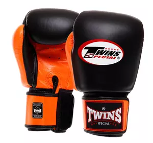 Перчатки боксерские BGVL3-2T Twins  16oz Оранжево-черный (37426135)