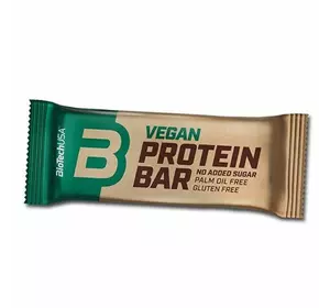 Веганский Протеиновый батончик, Vegan Protein Bar, BioTech (USA)  50г Арахисовое масло (14084014)