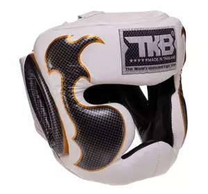 Шлем боксерский с полной защитой Empower TKHGEM-01 Top King Boxing  M Бело-серебряный (37551050)