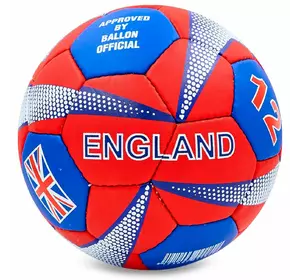 Мяч футбольный England FB-0047-755 Ballonstar  №5 Красно-синий (57566039)