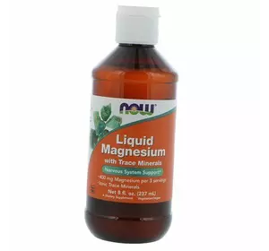 Жидкий Магний с микроэлементами, Liquid Magnesium, Now Foods  237мл (36128387)