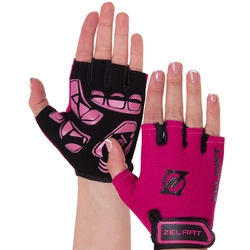 Перчатки для фитнеса MA-3888 Zelart  XL Черно-розовый (07363061)