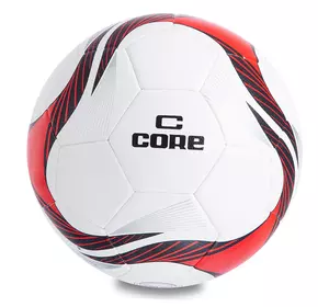 Мяч футбольный Hibred Super CR-012 Core  №5 Бело-красный (57568009)