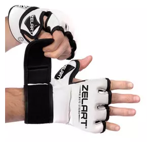 Перчатки для смешанных единоборств MMA BO-5699 Zelart  S Бело-черный (37429087)