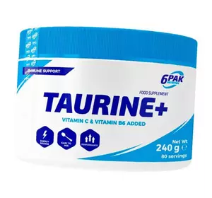 Таурин с Витаминами С и В6, Taurine+, 6Pak  240г Без вкуса (27350006)