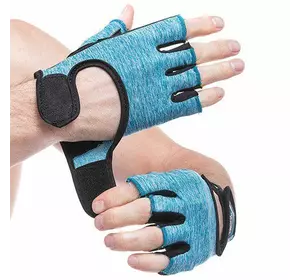 Перчатки для фитнеса FG-008 Hard Touch  XS Черно-синий (07452007)