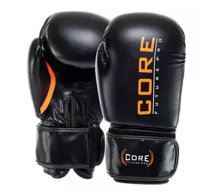 Перчатки боксерские BO-8541 Core  10oz Черно-оранжевый (37568007)