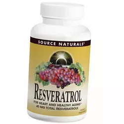Ресвератрол, Resveratrol, Source Naturals  60таб (70355001)