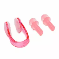 Беруши для плавания и зажим для носа HN-5 No branding   Розовый (60429053)