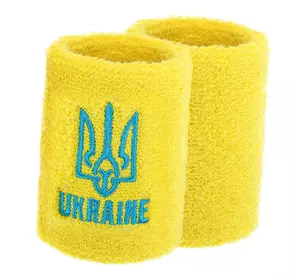 Напульсник спортивный махровый Ukraine BC-9282    Желтый (35508020)
