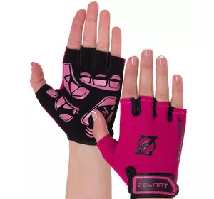 Перчатки для фитнеса MA-3888 Zelart  L Черно-розовый (07363061)