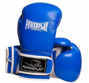 Боксерские перчатки 3019 Power Play  12oz Синий (37228048)