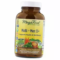 Мультивитамины для мужчин 55+, Multi for Men 55 plus, Mega Food  120таб (36343014)