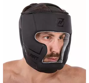 Шлем боксерский с полной защитой кожаный VL-3151 Zelart  S Черный (37363115)