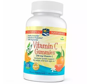 Жевательный Витамин С для детей, Vitamin C Gummies, Nordic Naturals  120таб Мандарин (36352031)