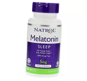 Мелатонин постепенного высвобождения, Melatonin Time Release 5, Natrol  100таб (72358013)