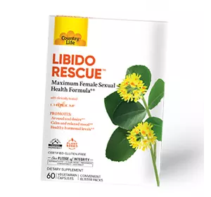 Комплекс для поддержания женского сексуального здоровья, Libido Rescue, Country Life  60вегкапс (71124027)