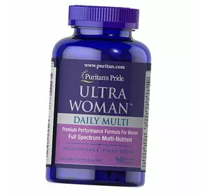 Витамины для женщин, Ultra Woman Daily Multi, Puritan's Pride  90каплет (36367116)