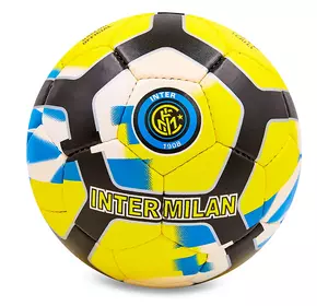 Мяч футбольный Inter Milan FB-6681 Ballonstar  №5 Желто-черно-синий (57566058)