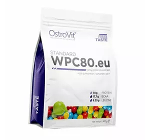 Концентрат Сывороточного Протеина, WPC80.eu standart, Ostrovit  900г Жвачка (29250004)