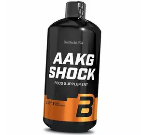 Жидкая форма ААКГ с Магнием, AAKG Shock, BioTech (USA)  1000мл Апельсин (27084002)
