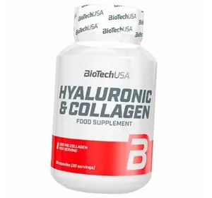 Гиалуроновая кислота и Коллаген, Hyaluronic and Collagen, BioTech (USA)  120капс (68084001)