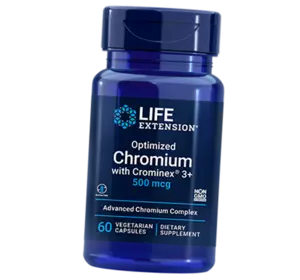 Оптимизированный Хром, Optimized Chromium with Crominex 3+, Life Extension  60вегкапс (36346056)