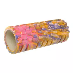 Роллер для йоги и пилатеса (мфр ролл) Grid Combi Roller FI-9367    33см Розово-желтый (33508401)
