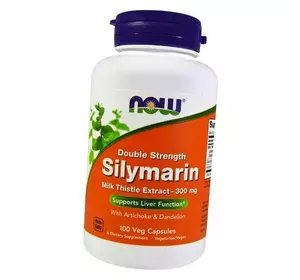 Экстракт молочного чертополоха, Silymarin Milk Thistle Extract 300, Now Foods  100вегкапс (71128100)
