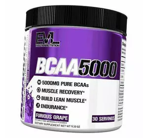 BCAA для мышечной массы, BCAA 5000 Powder, Evlution Nutrition  240г Виноград (28385003)