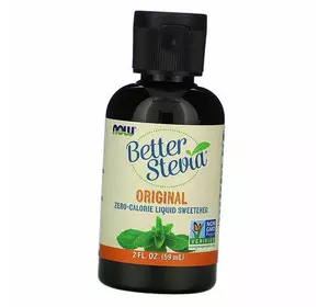 Стевия, подсластитель, не содержащий калорий, Better Stevia Liquid, Now Foods  59мл Без вкуса (05128003)