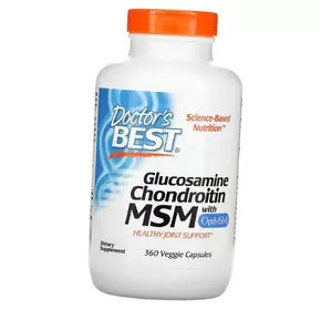 Глюкозамин Хондроитин МСМ, Glucosamine Chondroitin MSM with OptiMSM, Doctor's Best  360вегкапс (03327016)