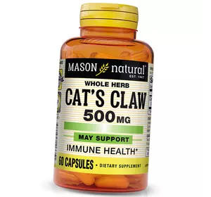 Кошачий Коготь, Cat’s Claw 500, Mason Natural  60капс (71529026)