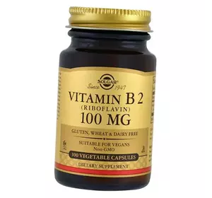 Рибофлавин, Vitamin B2 100, Solgar  100вегкапс (36313089)