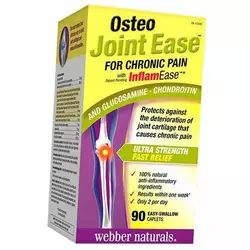 Хондропротектор, Osteo Joint Ease with InflamEase and Glucosamine Chondroitin, Webber Naturals  90каплет (03485005)