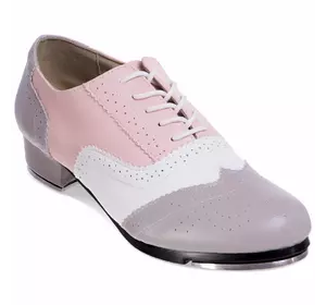 Туфли для степа и чечетки DN-3684 Zelart  34 Серо-розовый (06363071)
