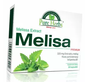 Экстракт листьев мелиссы, Melissa Premium, Olimp Nutrition  30капс (71283029)