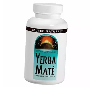 Экстракт листьев мате, Yerba Mate, Source Naturals  90таб (71355015)
