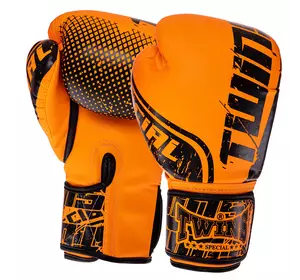 Перчатки боксерские FBGVS12-TW7 Twins  10oz Черно-оранжевый (37426154)